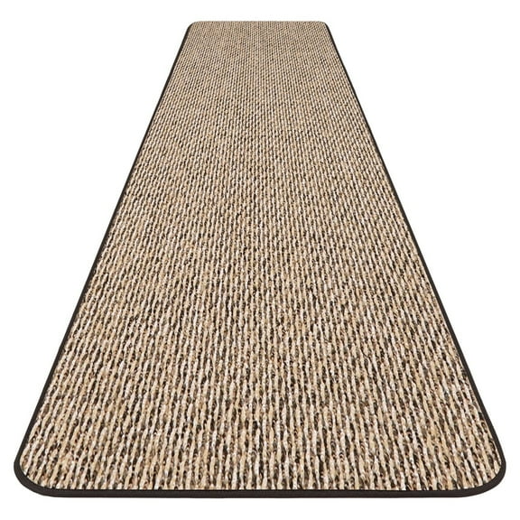 Skid-resistant Carpet Runner - Black Ripple - 10 Ft. X 48 In. - Many Other Sizes to Choose From