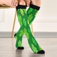 thumbnail image 5 of FREEAMG 1 Pair St. Patrick's Day Clover Compression Socks for Women Men,Knee High Stockings for Athletic Sports,Running,Travel, 5 of 7