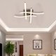 thumbnail image 4 of Lámpara De Techo Led Moderna De 24 W, Lámpara De Montaje En Techo De Cuatro Luces De Aluminio, Lámparas Colgantes Onduladas Decorativas, Luz Cálida Para Dormitorio, Sala De Estar, Cocina, Cafetería Advancent HA026744-01, 4 of 6