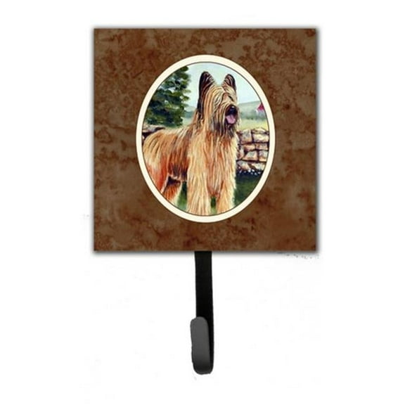 Briard Leash or Key Holder, 6 x 1.25 x 4.25 in.