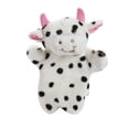 thumbnail image 2 of Marioneta de mano de vaca lechera, juguete educativo de muñeco de peluche para niños y bebés (blanco y negro) Likrtyny  juguetes de los niños, 2 of 6