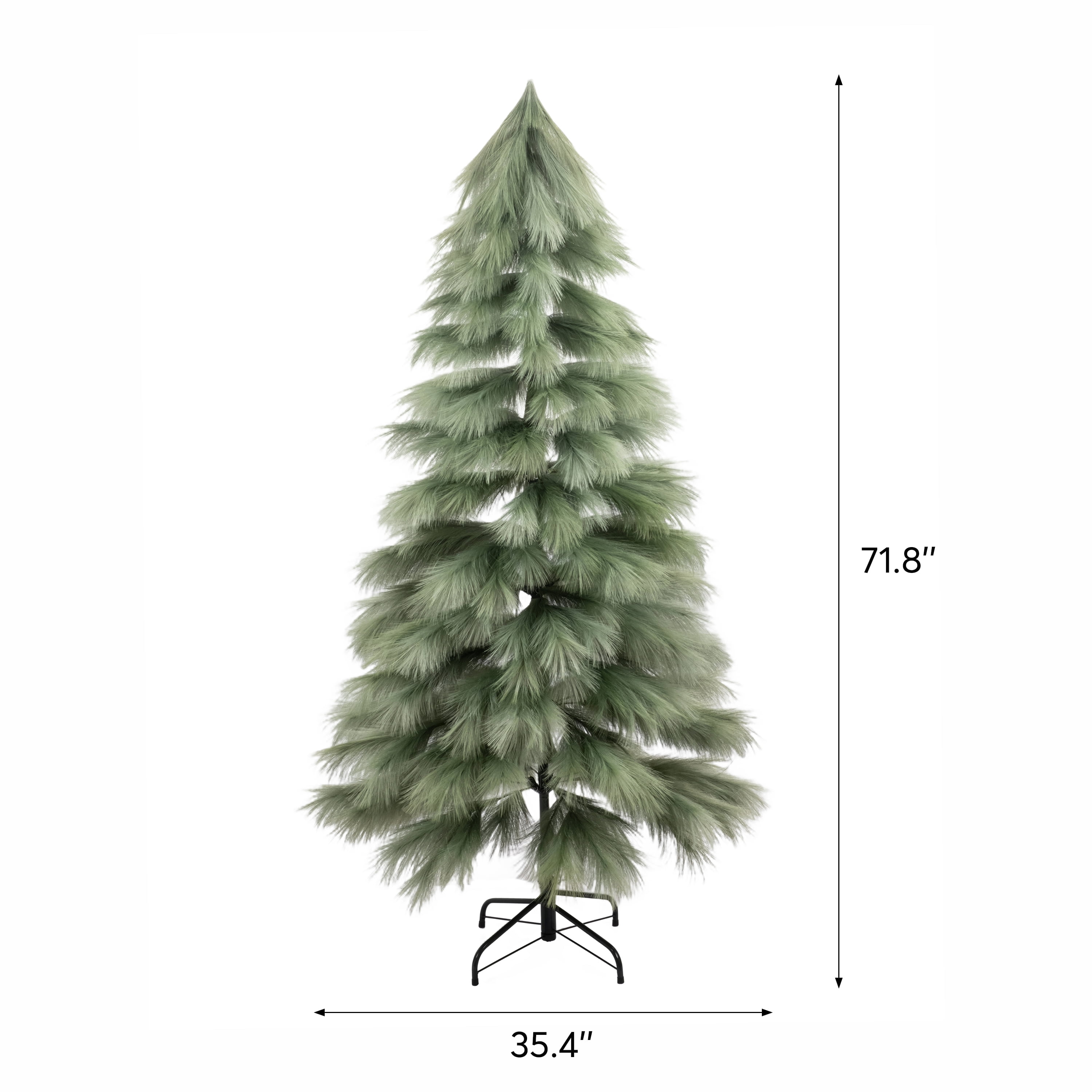 Elegant Home Decor 6ft Artificial Pampas Tree, Green