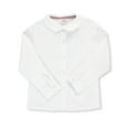 thumbnail image 3 of French Toast Uniform Toddler Girls Long Sleeve Feminine Fit Peter Pan Blouse 33406-4T (White), 3 of 10