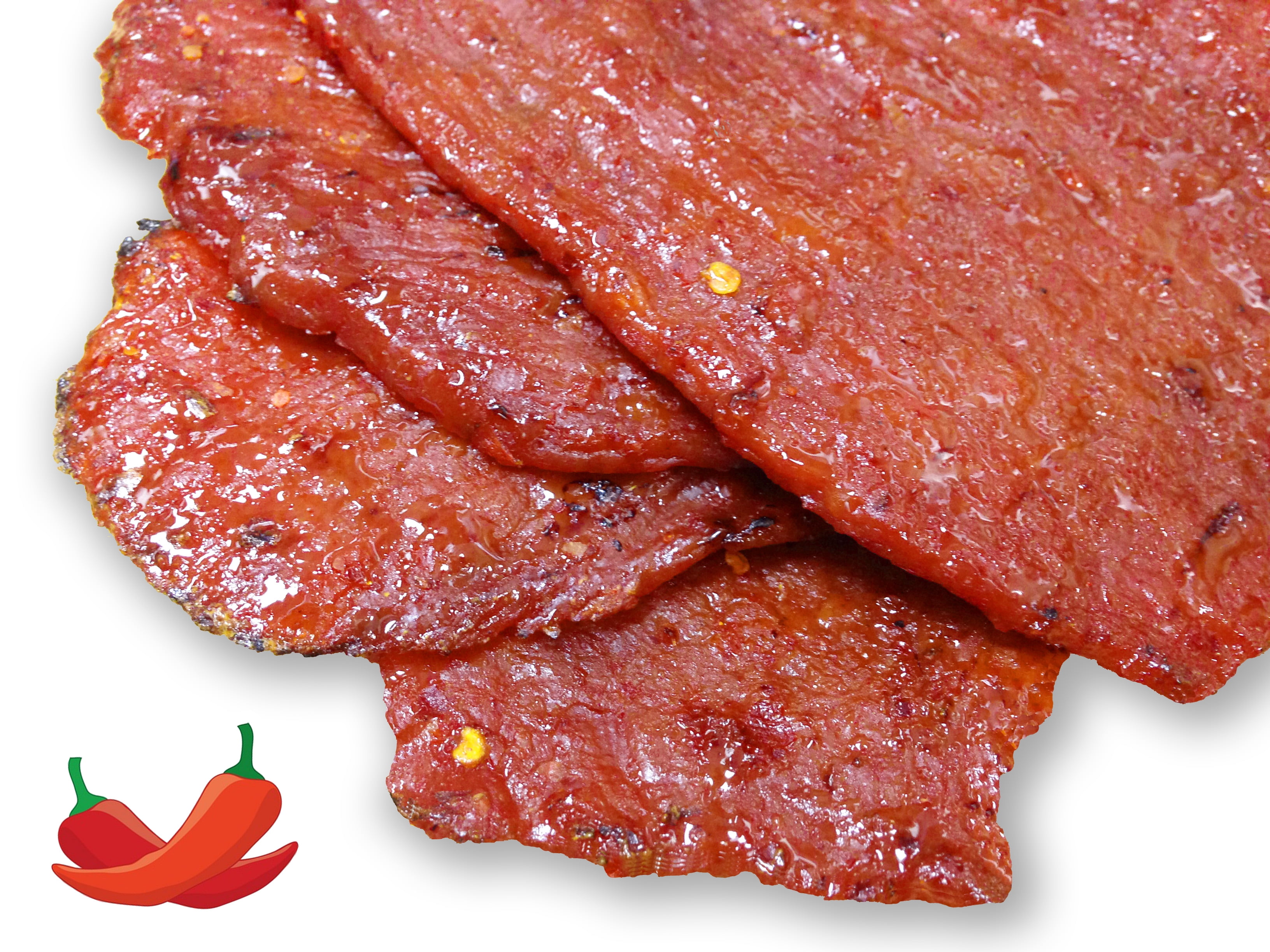 Singapore-Style Fire-Grilled Beef Jerky (Spicy Flavor 8 oz.) *Grilled Fresh to Your Order *Shipped the Same Day - L.A. Times "Handmade Gift" Winner