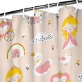 thumbnail image 3 of Cute Princess Castle Pattern Shower Curtain 36"x72" ,Bathroom Decorative Shower Curtains Set with 12 Hooks,Modern Waterproof Washable Shower Curtain, 3 of 6