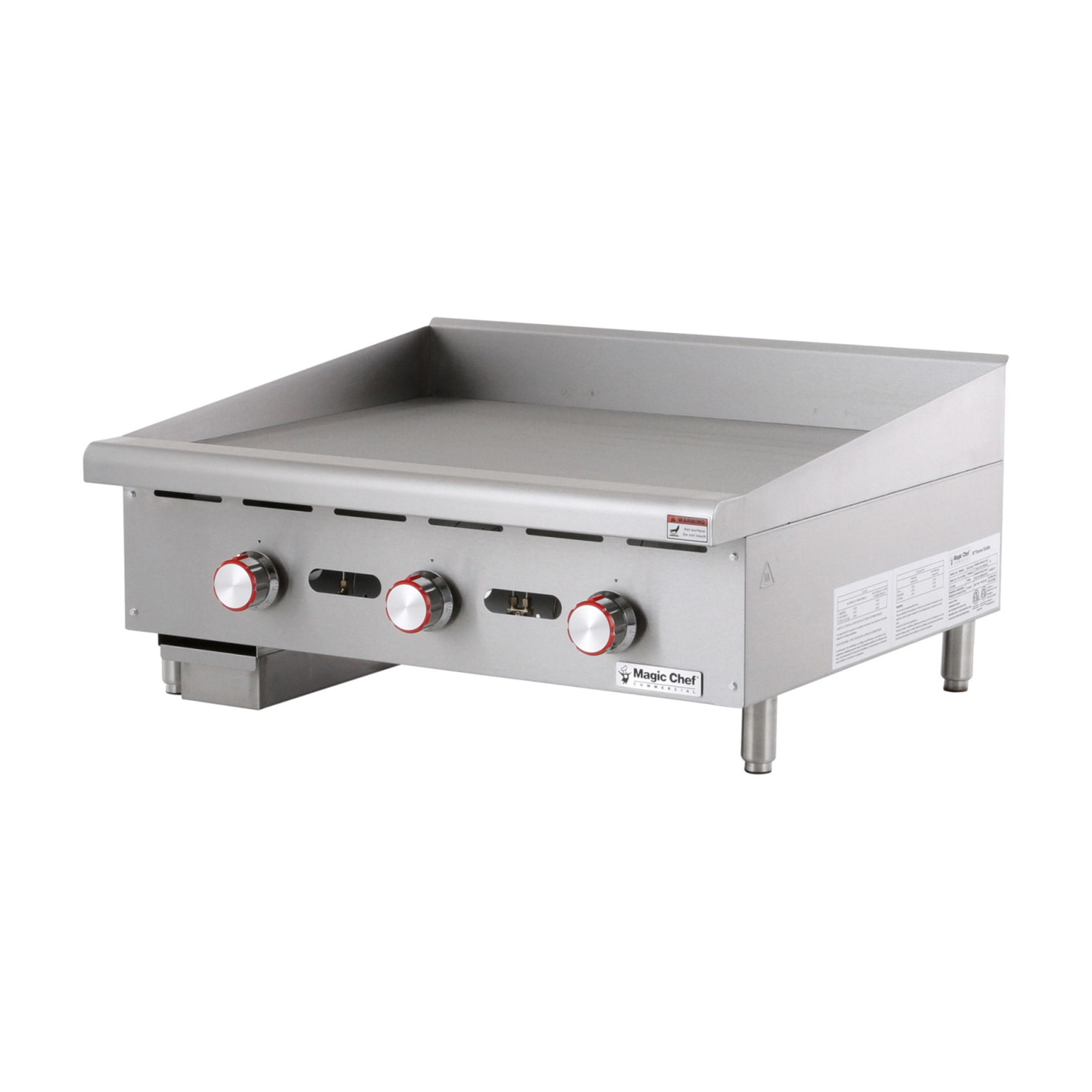Magic Chef Commercial 36 in. Commercial Thermostatic Countertop Gas Griddle in Stainless Steel