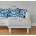 thumbnail image 4 of Sky Blue Cosmic Circle Boho Suede Throw Pillow, 4 of 4