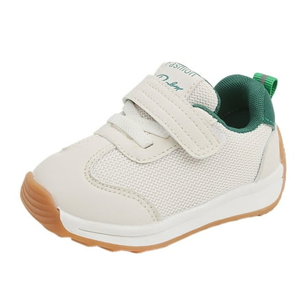 

Rovga Toddler Shoes For Boys Girls Fashion Trend Solid Color Versatile Sports Shoes Dual Mesh Breathable Non Sneakers Children Functional Sports Shoes Baby Gift 12-18 Months Green