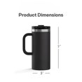 thumbnail image 4 of 16 fl oz Roadtrip Travel Stainless Steel Mug Tumbler, 4 of 8