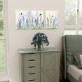 thumbnail image 3 of Purple Wall Art Flower Modern Lavender Canvas Prints Butterfly Floral Picture Spring Landscape Botanical Framed Artwork for Bedroom Living Room Bathroom Kitchen Home Decor 12×16 Inch, 3 Panels, 3 of 6