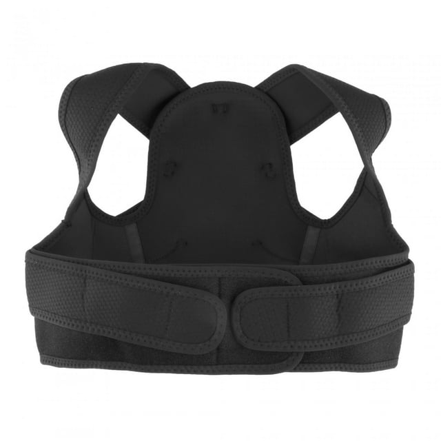 BELOVING Correcteur de Posture Ajustable Respirant Léger pour le Cou Dos Noir TP S