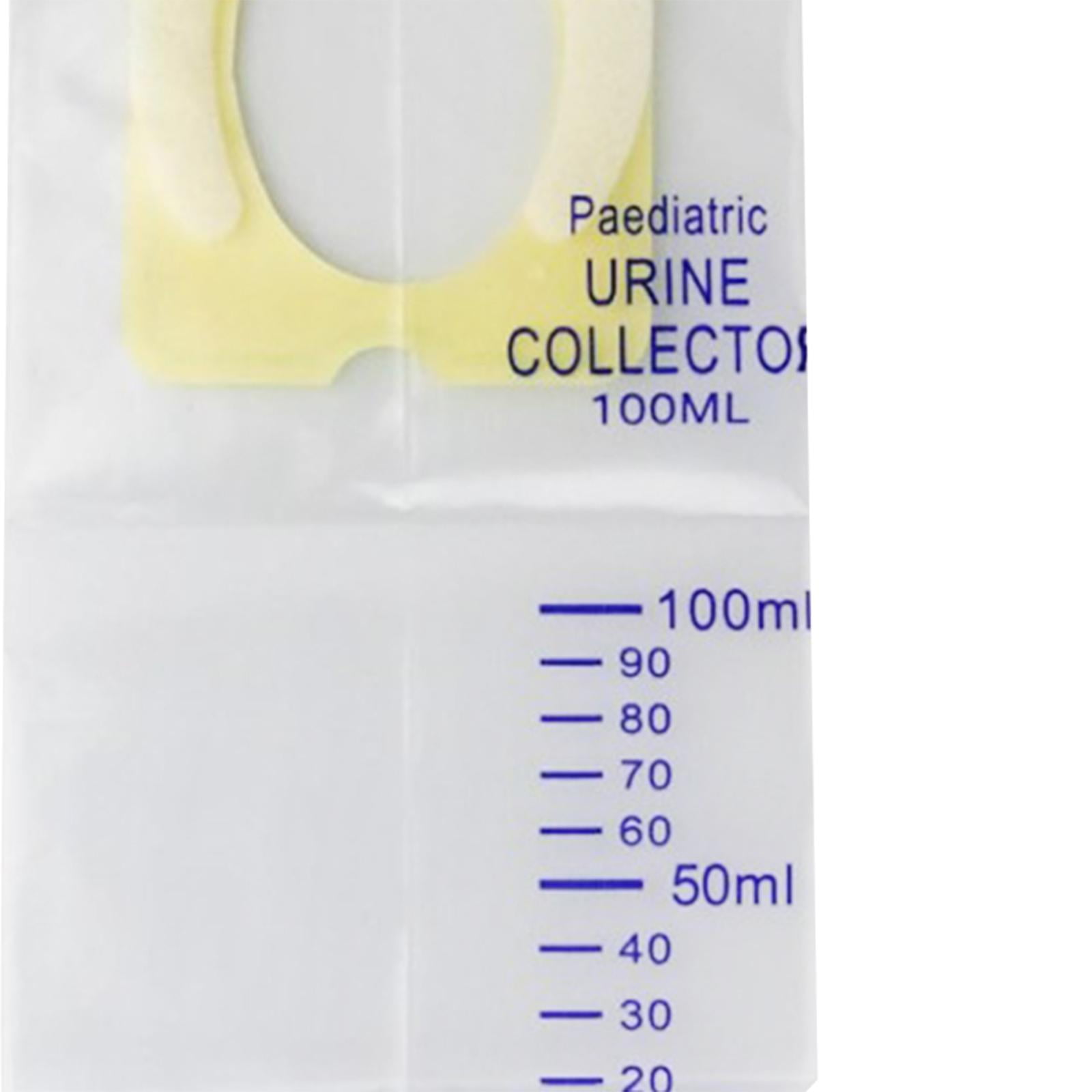 Bothyi 30 Pieces Pediatric Urine Bags Child Clear Urine Catchers for Camping Travel 100 ml