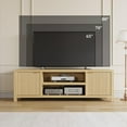 thumbnail image 4 of 70" Fluted TV Stand for TVs up to 80 Entertainment Center with Storage Modern TV Console for Living Room and Bedroom, 4 of 7