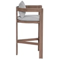 thumbnail image 4 of Meridian Furniture Newport Grey Water Resistant Fabric Patio Bar Stool, 4 of 9