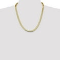 thumbnail image 2 of Auriga Fine Jewelry 10K Yellow Gold 5.5mm Silky Herringbone Chain Necklace 22inch for Women, 2 of 7