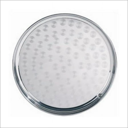 14 in. Stainless Steel Round Tray