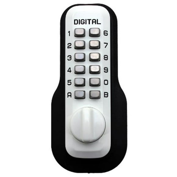 Lockey M-210-WH Mechanical Keyless Deadbolt Lock - White