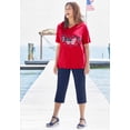 thumbnail image 2 of Catherines Women's Plus Size Stars & Shine Tee, 2 of 6