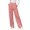 *Pink, variant on ClodeEU Women's Elastic Waist Straight Leg Dress Pants,Fashion Solid Color Trouse With Pockets ,Women's Plus XL