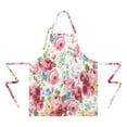 thumbnail image 2 of Pioneer Flower Floral Print Pattern Apron-Garden Aprons for Women with Pockets-Cotton Linen Waterproof Kitchen Cooking Gardening Aprons Adjustable for Kitchen,Cooking,BBQ and Salon 33x27 Inch, 2 of 7