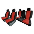 thumbnail image 1 of For 2011–2021 Jeep Grand Cherokee FH Group Neoprene Waterproof Custom Fit Car Seat Covers - Full Set Red, 1 of 5