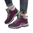 thumbnail image 5 of Xiaoxatg Women's High Top Outdoor Sneakers for Hiking Walking Travel with Non- Comfort in Cold Weather Conditions 7 Purple, 5 of 9