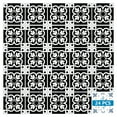 thumbnail image 2 of Mi Alma Black White Floral Peel & Stick Vinyl Backsplash Tiles 5x5, 24 pcs, 2 of 11