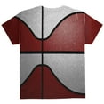 thumbnail image 2 of Championship Basketball Maroon & White All Over Youth T Shirt Multi YXL, 2 of 2