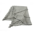thumbnail image 2 of LR Home Light Gray Shag Diamond Lightweight Cotton Throw Blanket, 50" x 60", 2 of 9