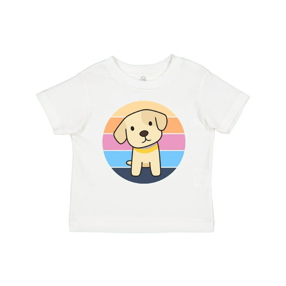Inktastic Labrador Retriever Puppy Retro Sunset Girls Toddler T-Shirt