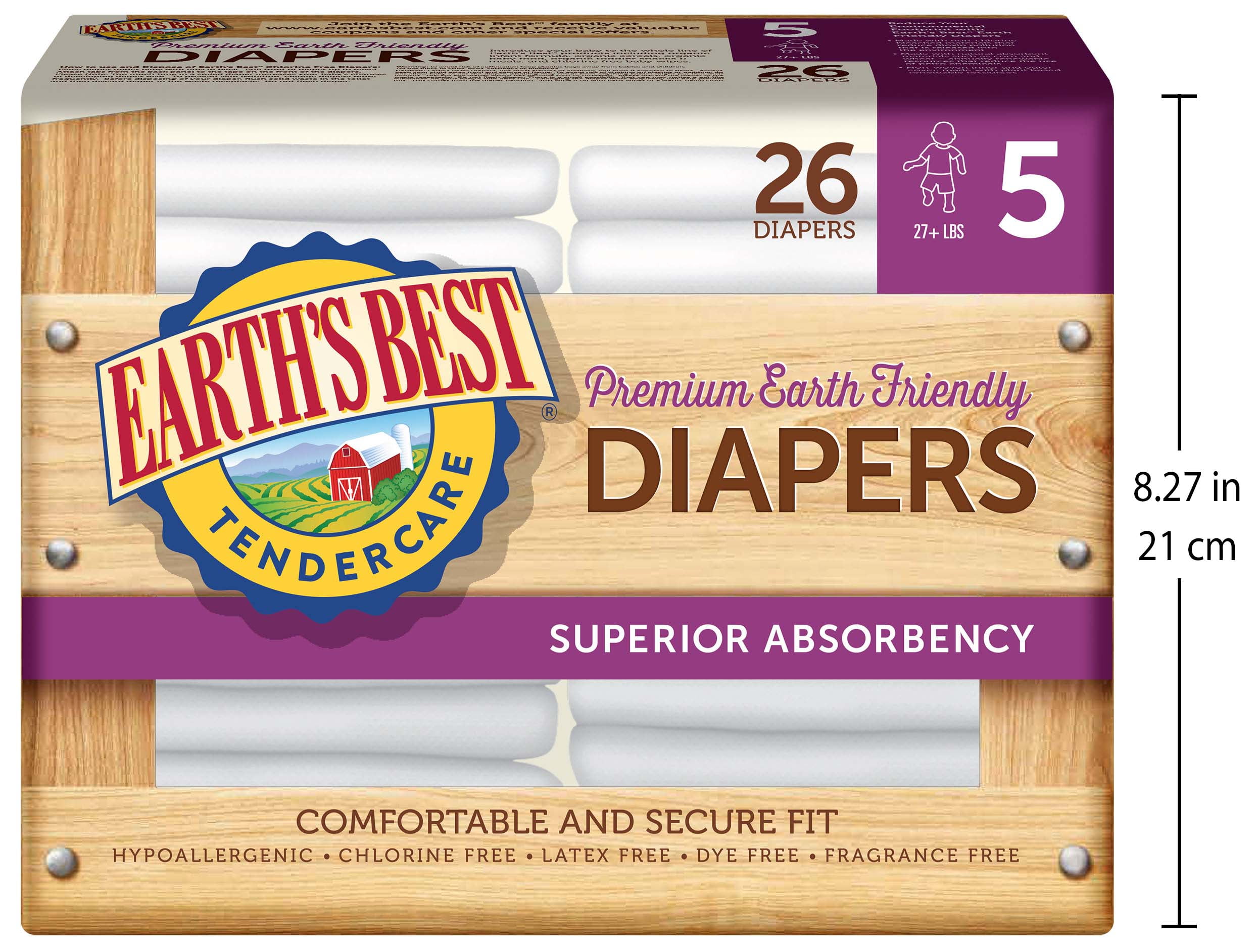 earth's best diapers size 2