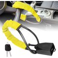 thumbnail image 1 of Steering Wheel Lock Seat Belt Lock, Universal Steering Wheel Locks for Car Anti Theft Device, Anti Theft Car Device Fit Most Cars Vehicle SUV Golf Cart (Yellow), 1 of 5
