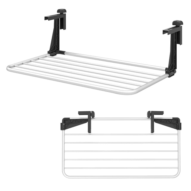 Gymax Portable Clothes Drying Rack w/Adjustable & Foldable Brackets Radiator Airer