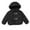 Black, variant on YHAJDS Kids Puffer Jacket Solid Color Hooded Thickened Warm Coat Long Sleeved Casual for 5-14 Years Boys Girls Winter