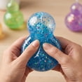 thumbnail image 5 of Squishy Glitter Gourd Stress Toy, Transparent Maltose Filled Squeeze Pinch Toy, Rainbow Calabash Shape Jelly Sensory Fidget Toy, Decompression Hand Toy for Kids and Adults（Random Color）, 5 of 7
