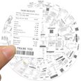 thumbnail image 2 of Paquete de pegatinas Creative Receipt Theme, 50 unidades, de vinilo impermeable, 2 of 2