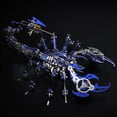 thumbnail image 2 of Puzle 3D de metal Scorpion Konhaof Azul para adultos con colores, 2 of 5