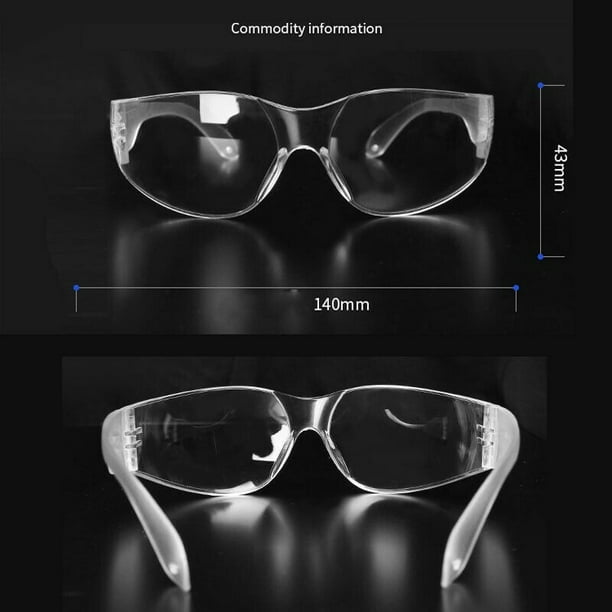 Eye Protection Lab Outdoor Work Eyewear Clear Protective Safety Goggles Glasses Walmart