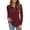Wine #093, variant on Mohiass Womens V Neck Polo Shirts Business Casual Long Sleeve Blouse Collared Work Top Slim Fitted 2024 Fall Basic Shirt Dark Gray L