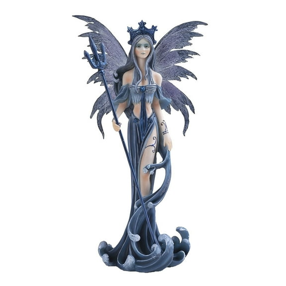 FC Design 10"H Water Fairy in Blue Figurine Statue Sculpture Ornament Decoration Home/Room Decor and Unique Gift Ideas for Housewarming, Holidays and Birthdays