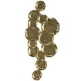 thumbnail image 6 of DecMode Gold Aluminum Metal Plate Wall Decor with Uneven Edges, 6 of 8