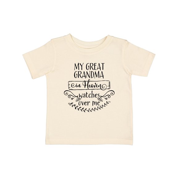 Inktastic My Great Grandma in Heaven Watches over Me Boys or Girls Baby T-Shirt