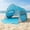 Blue, variant on WolfWise UPF 50+ Easy Pop Up 2-3 Person Beach Tent Sport Umbrella Instant Sun Shelter Tent Sun Shade Canopy, Mint Green