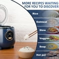 BEAR Rice Cooker 2 Cups Uncooked(4Cups Cooked), Small Rice Cooker Steamer with Removable
