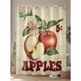 thumbnail image 4 of Fsddascl Fruit Floral Shower Curtain Set - 72" x 78" Washable Bathtub Curtain with 12 Hooks, Farmhouse Vintage Botanical Plants Wooden Waterproof Fabric Stall Shower Curtains for Bathroom/Bathtub, 4 of 6