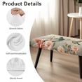 thumbnail image 6 of Jiueut Hummingbird Flower Pattern Dining Bench Cover, Machine Washable Rectangle Dining Chair Slipover Removable Bench Seat Protection for Dining Room, Kitchen, Bedroom, 6 of 7