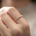 thumbnail image 2 of 925 Silver Baguette and Round CZ Half Eternity Band,Half Eternity Ring, Dainty Wedding Ring, Stacking CZ Ring, Minimalist Design,, 2 of 2