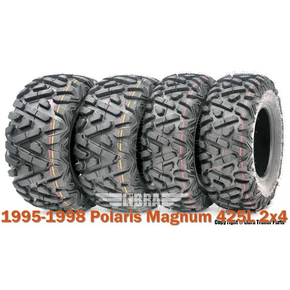 Full Set WANDA ATV tires 23x7-10 & 24x11-10 for 95-98 Polaris Magnum 425L 2x4