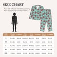 thumbnail image 4 of Wukai Snowflake Hot Cocoa Print Women's Pajama Set,PJ Set,Lounge Sets For Women Soft Long Sleeve Sleepwear Comfort and Style-Small, 4 of 7