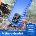 thumbnail image 4 of SPORTLINK Waterproof Case for iPhone 14 Pro Max Shockproof Dustproof Phone Screen Protector Full Body Protective Cover 6.7 inch - Frosted Blue, 4 of 9